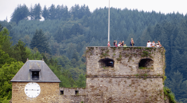 Taking in the view from Bouillon Castle, Wallonia