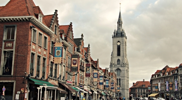 The streets of Tournai, Wallonia